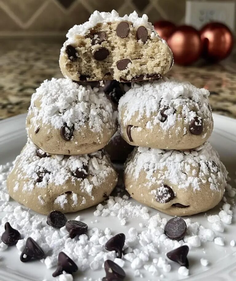 Peanut Butter Chocolate Chip Snowball Cookies Recipe