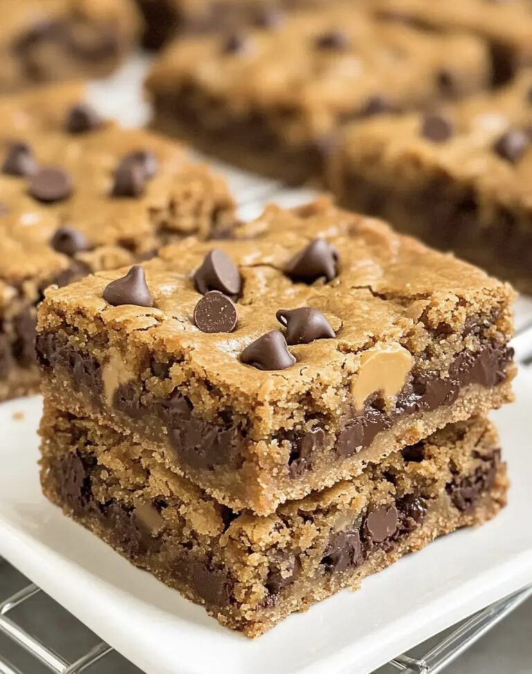 Peanut Butter Cookie Bars Recipe