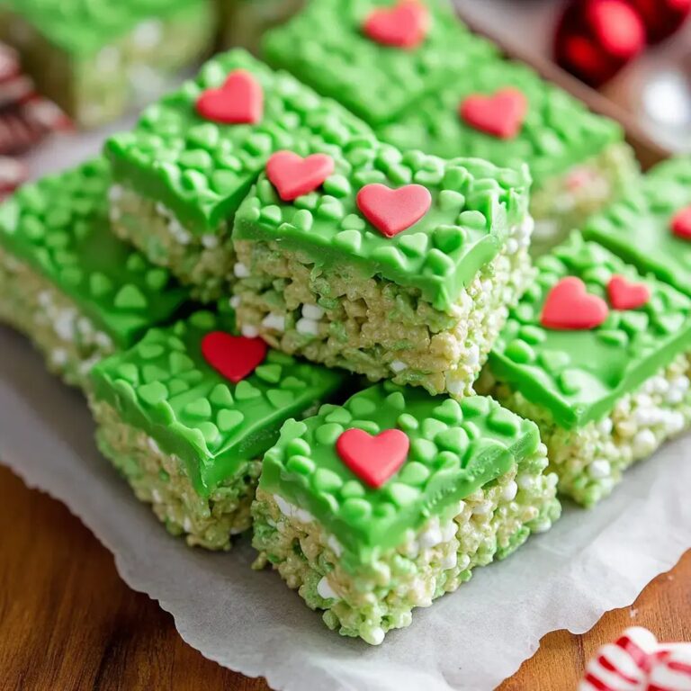 Grinch Rice Krispie Treats Recipe