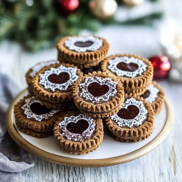 Fudge Gingerbread Linzer Cookies Recipe