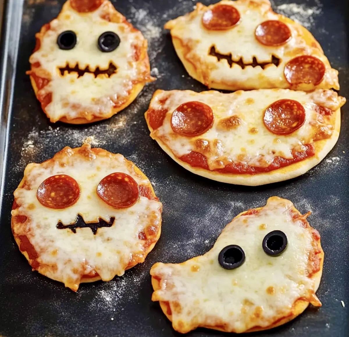 Mini Halloween Pizza Recipe