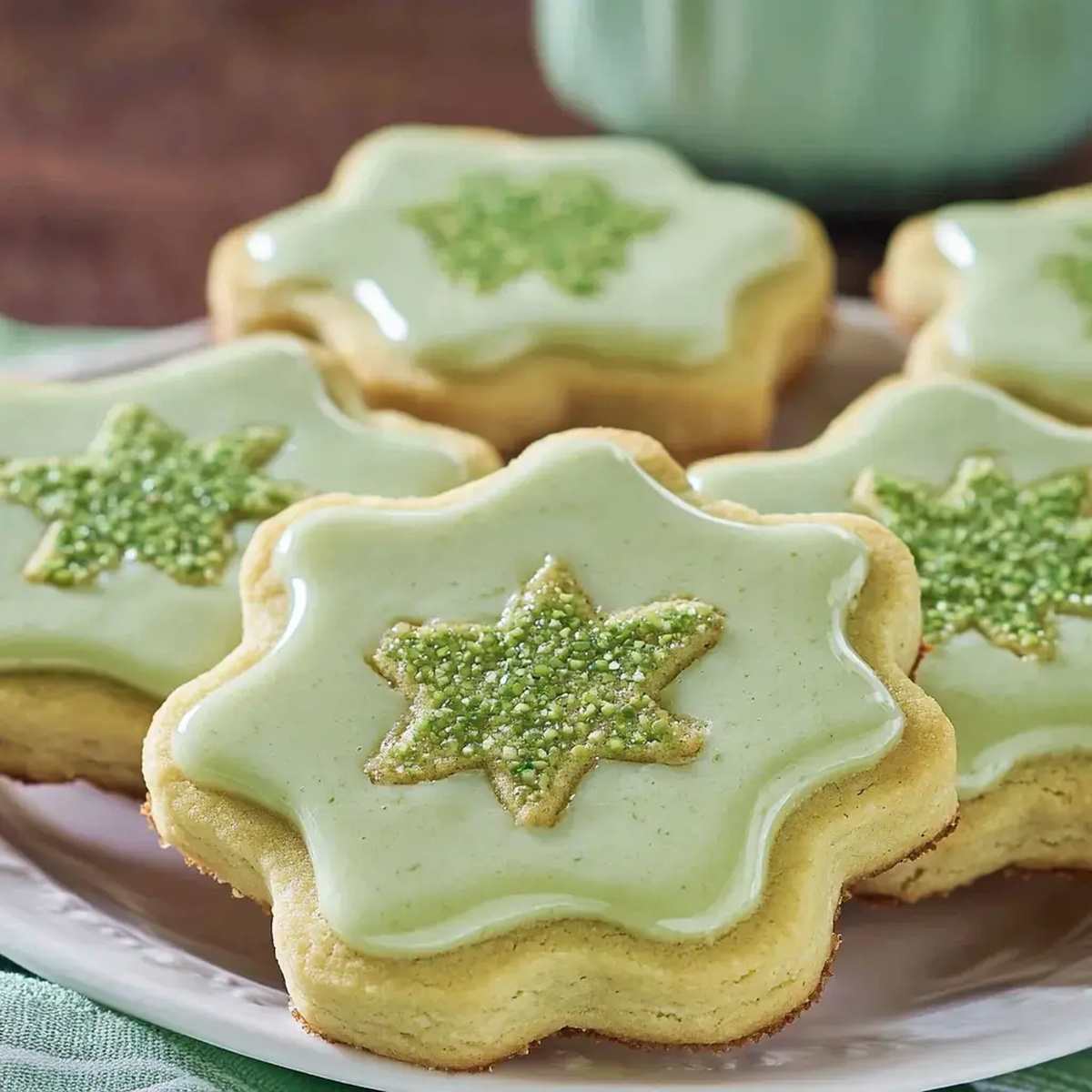 Pistachio Pudding Linzer Cookies Recipe