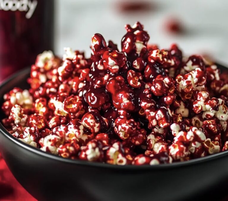 Bloody Red Velvet Popcorn Recipe