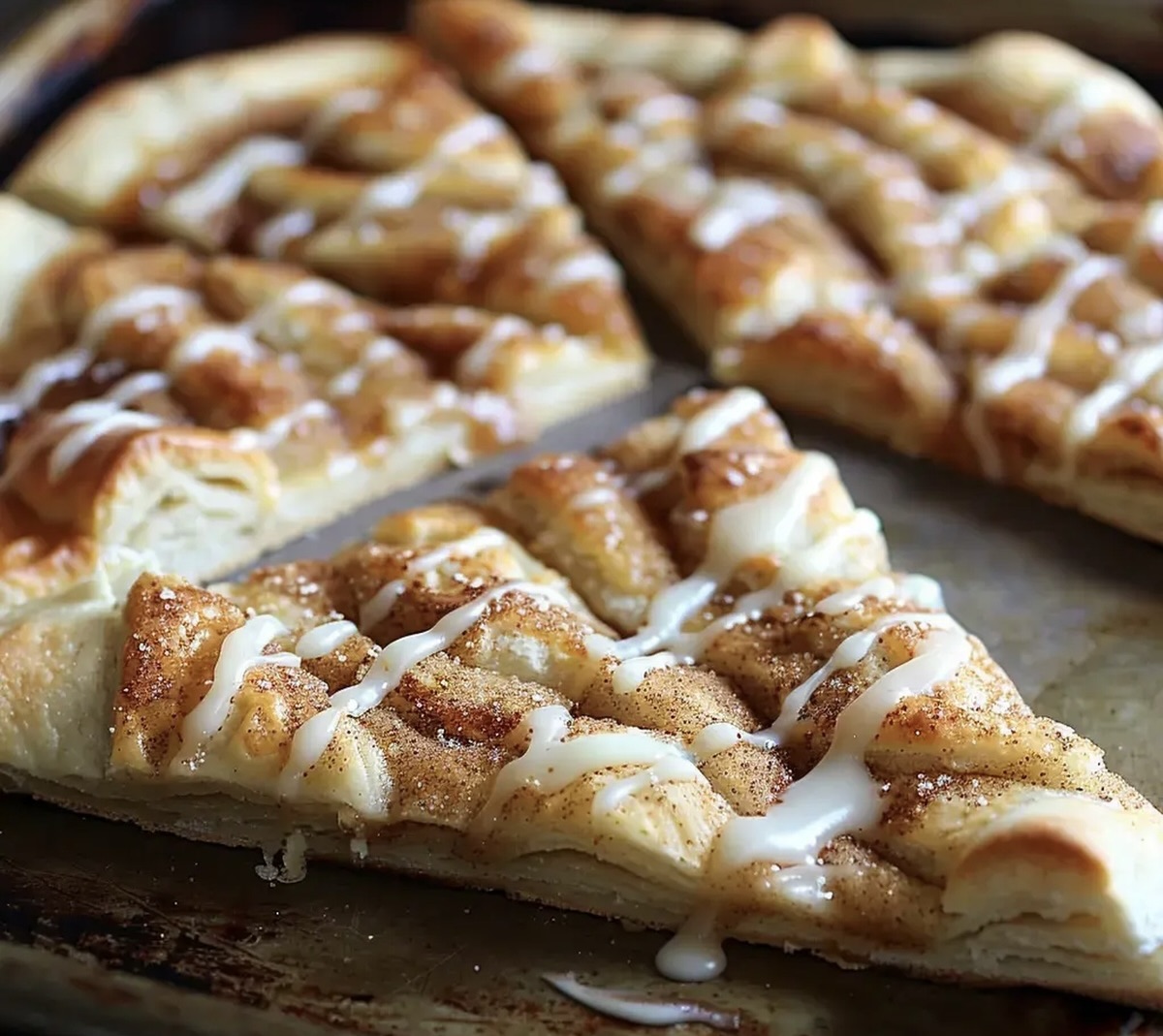 Cinnamon-Sugar Pizza Made with Crescent Rolls Recipe