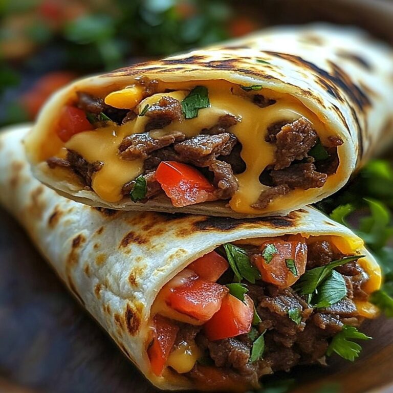 Cheesy Beef Fiesta Wraps Recipe