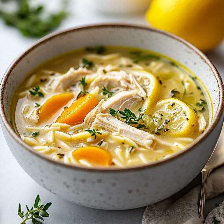 Lemon Chicken Orzo Soup Recipe