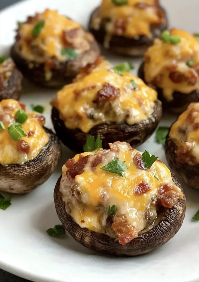 Jalapeno Popper Stuffed Mushrooms Recipe