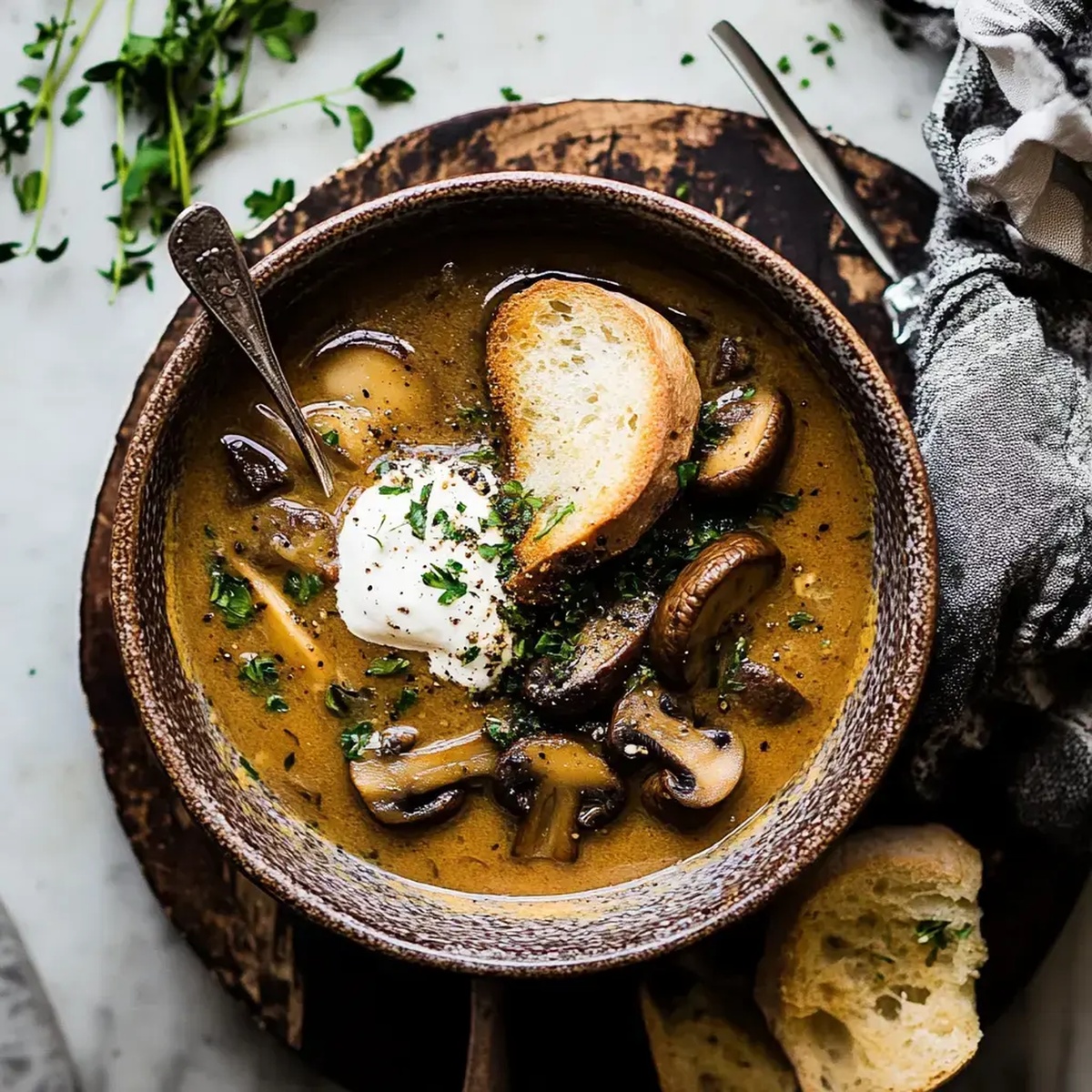 Hungarian Mushroom Soup Recipe
