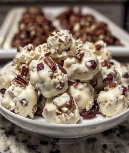 Festive White Chocolate Cranberry Pecan Clusters Recipe