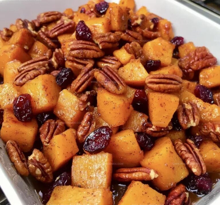 Roasted Butternut Squash with Cranberries and Pecans - A Festive Side Dish Recipe