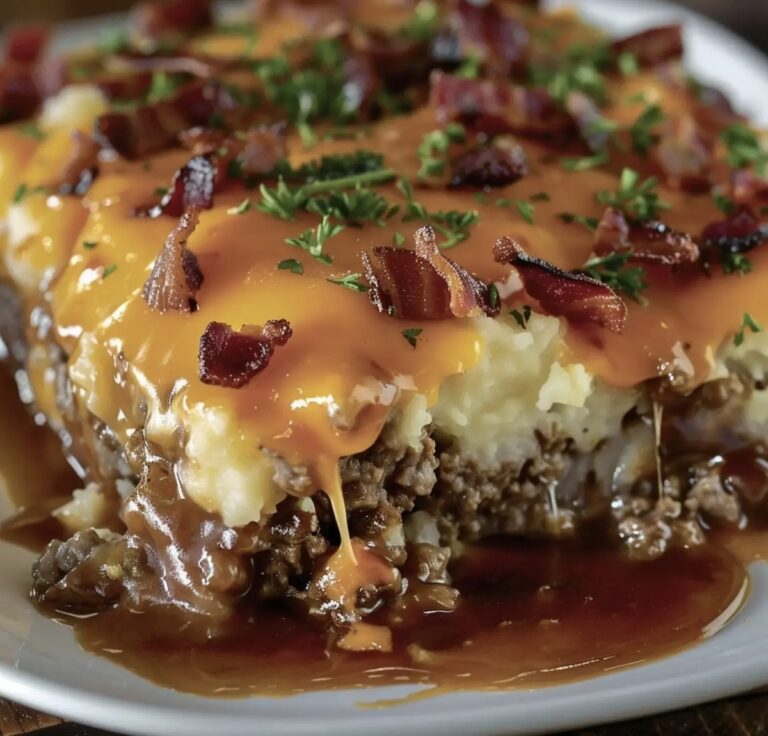 Cowboy Meatloaf & Potato Casserole Recipe