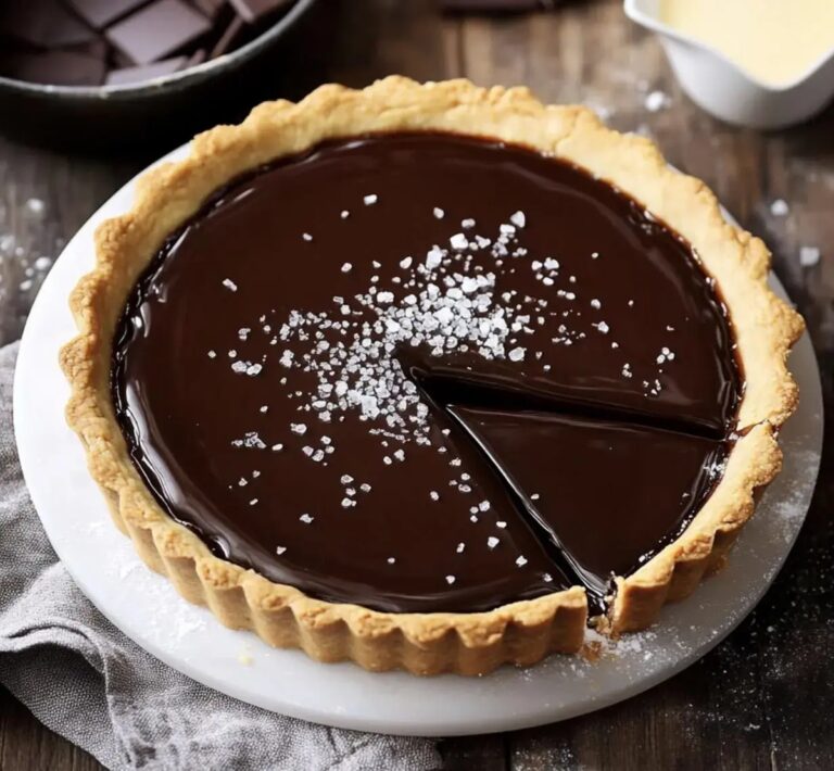 Salted Caramel Chocolate Ganache Tart Recipe