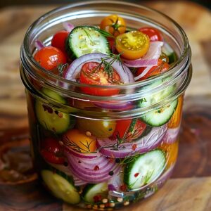 Pickled Cherry Tomatoes and Vegetables Recipe