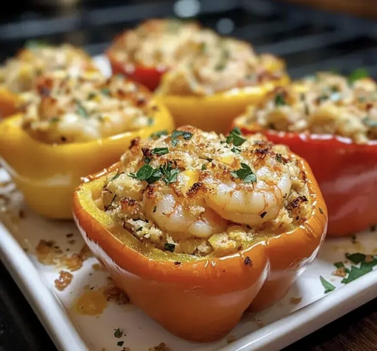 Crab and Shrimp Stuffed Bell Peppers Recipe