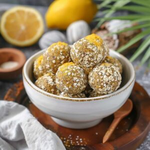 Lemon Turmeric Energy Balls Recipe