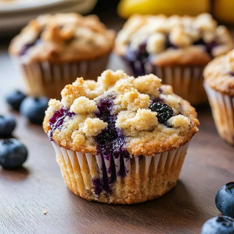 Blueberry Muffins with Crumb Topping Recipe