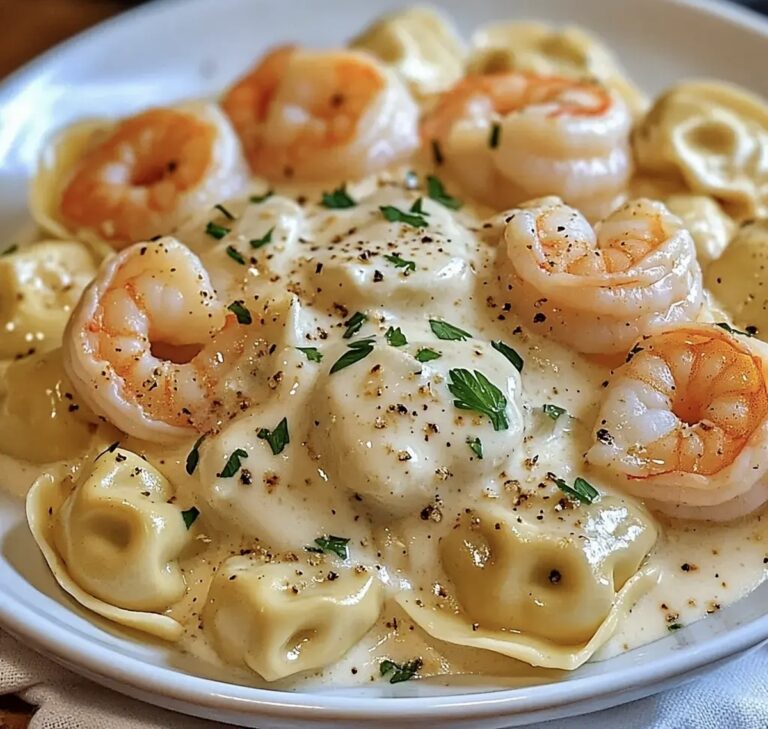 Cheese Tortellini Shrimp Alfredo Recipe