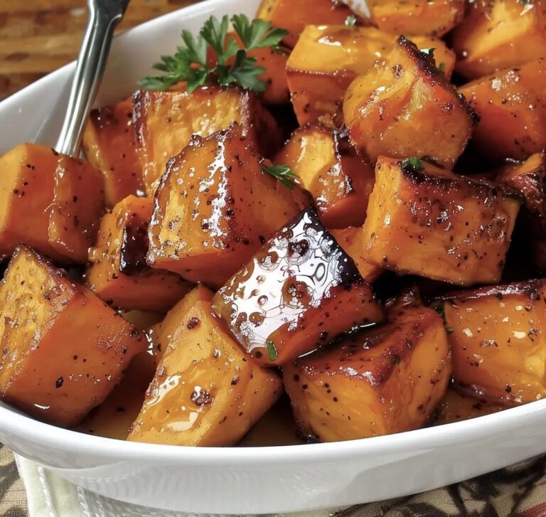 Honey Cinnamon Roasted Sweet Potatoes Recipe