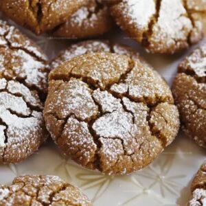 Gingerbread Crinkle Cookies Recipe