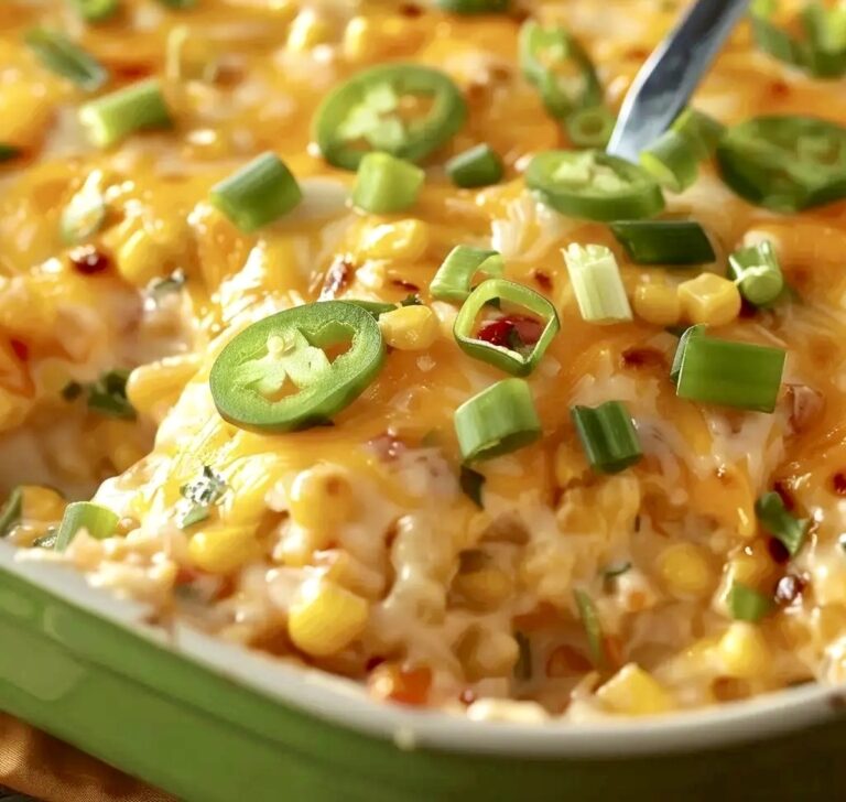 Cheesy Fiesta Corn Casserole Recipe
