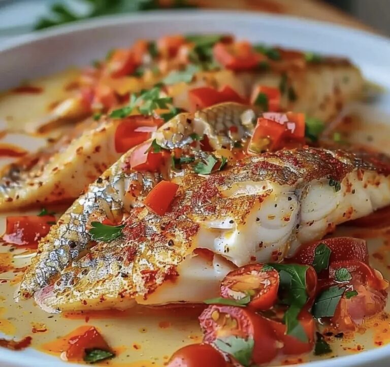 Red Snapper with Creamy Creole Sauce Recipe