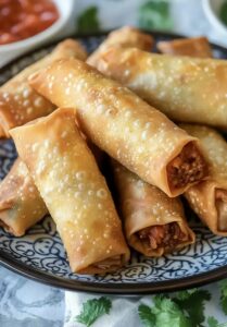 Crispy Taco Egg Rolls Recipe