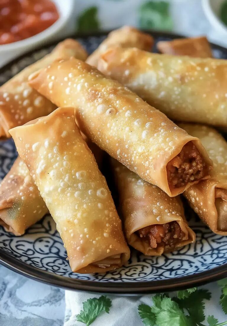 Crispy Taco Egg Rolls Recipe