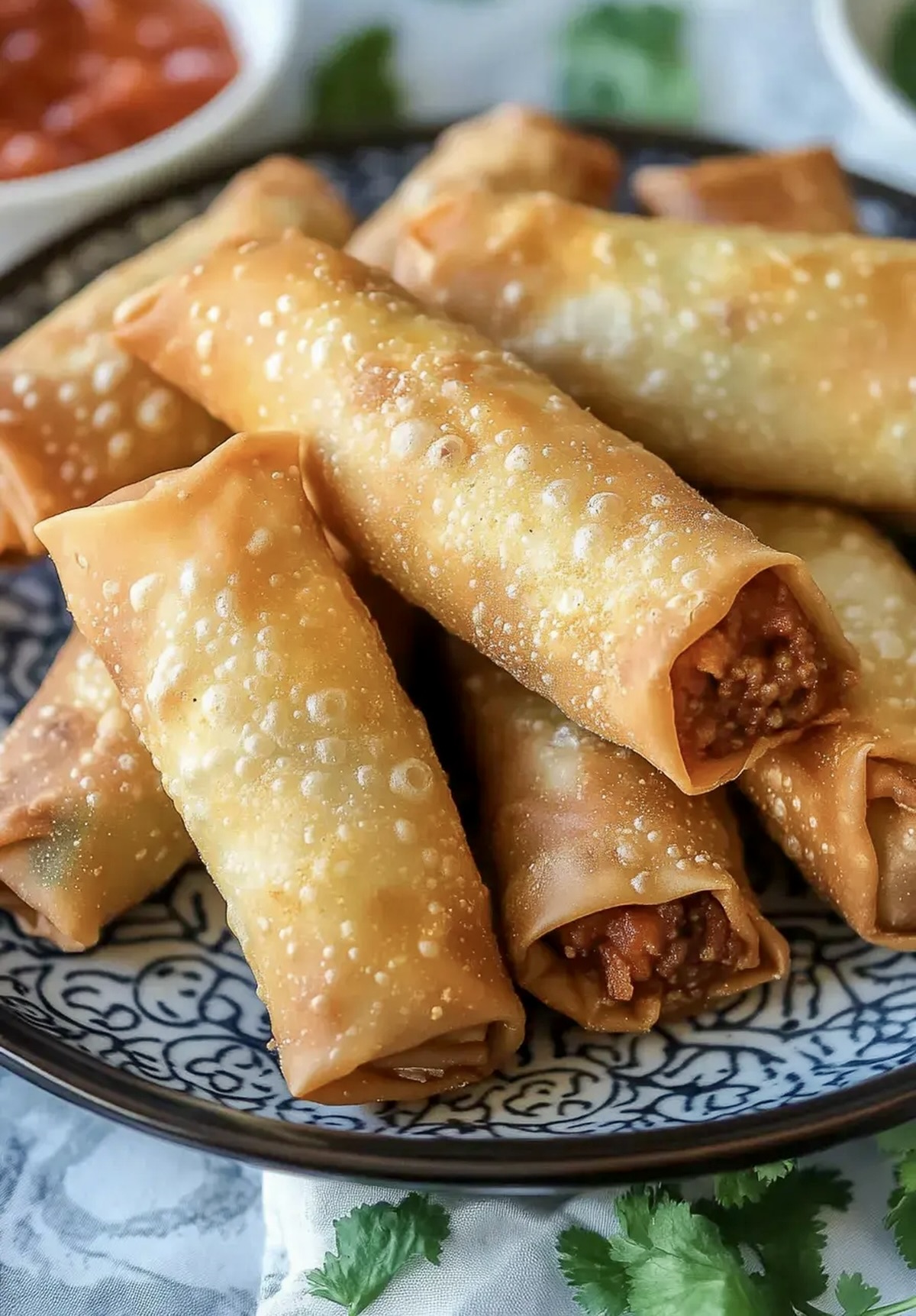 Crispy Taco Egg Rolls Recipe