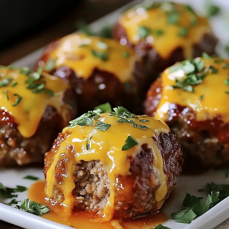 Cheesy Stuffed Meatloaf Bites Recipe