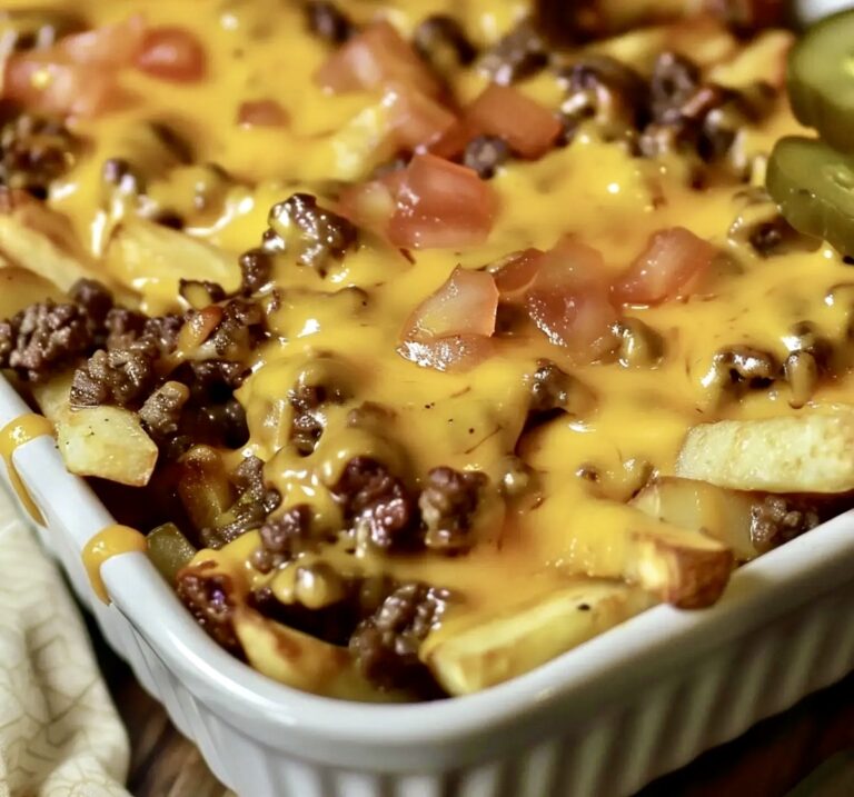 Cheeseburger French Fry Casserole Recipe
