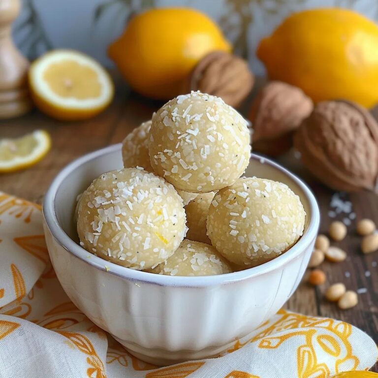 Lemon and Cashew Bliss Balls Recipe