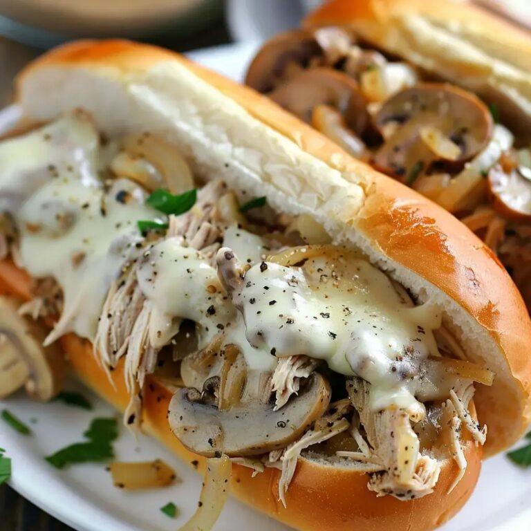 Ultimate Lazy Slow Cooker Chicken Cheesesteak Sandwich Recipe
