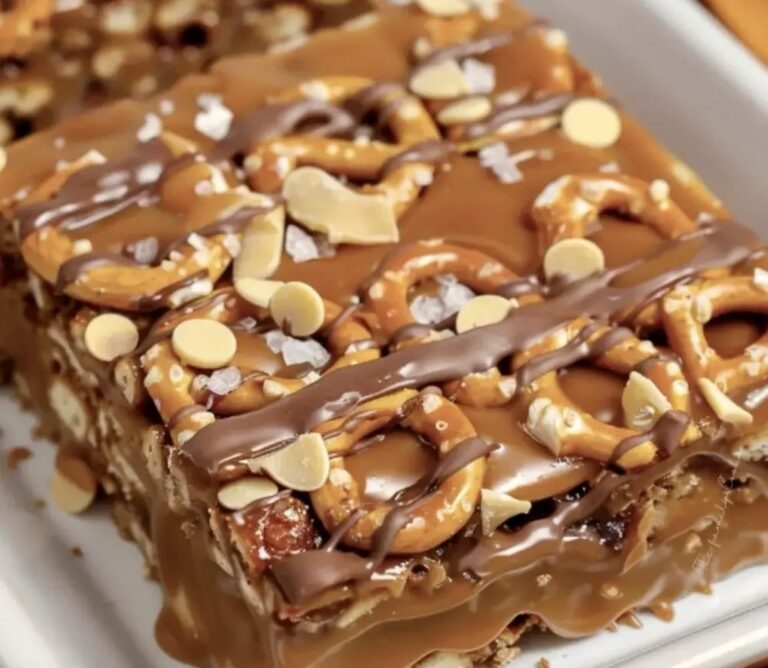Caramel Pretzel Crack Bars Sweet & Salty Treat Recipe