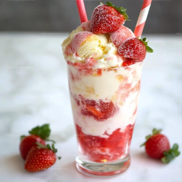 Strawberry Patch Ice Cream Soda Float Recipe