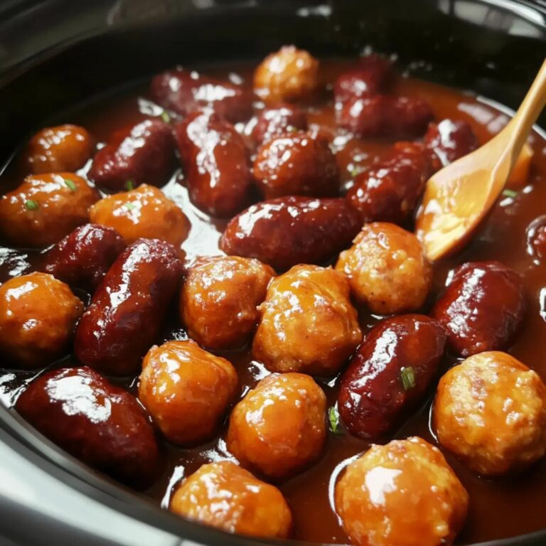 Crockpot Meatballs and Little Smokies Recipe