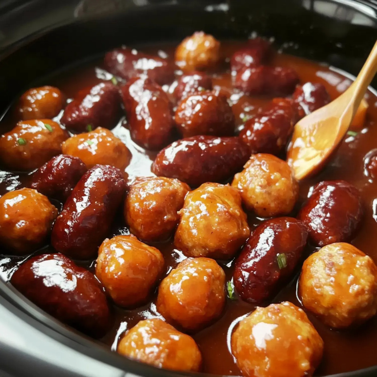 Crockpot Meatballs and Little Smokies Recipe