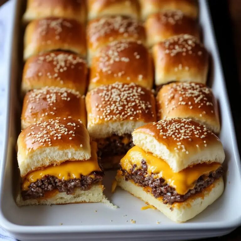 Hawaiian Roll Cheeseburger Sliders Recipe