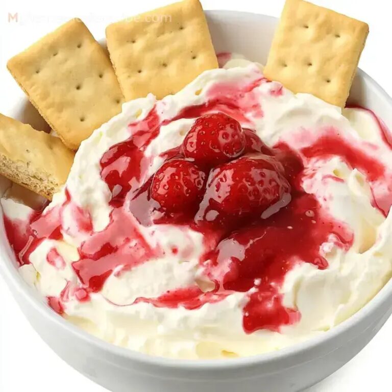 Creamy Strawberry Cheesecake Dip - No-Bake Dessert Recipe