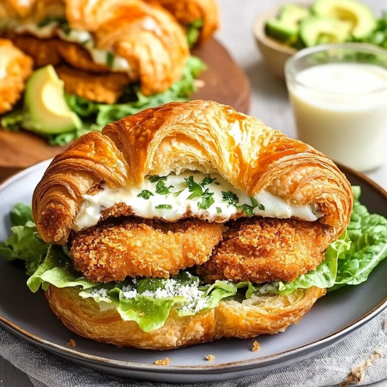 Crispy Chicken Croissant Sandwich Recipe