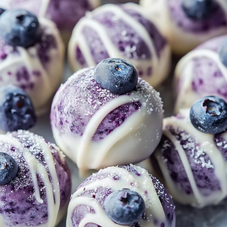 White Chocolate Blueberry Truffles Recipe