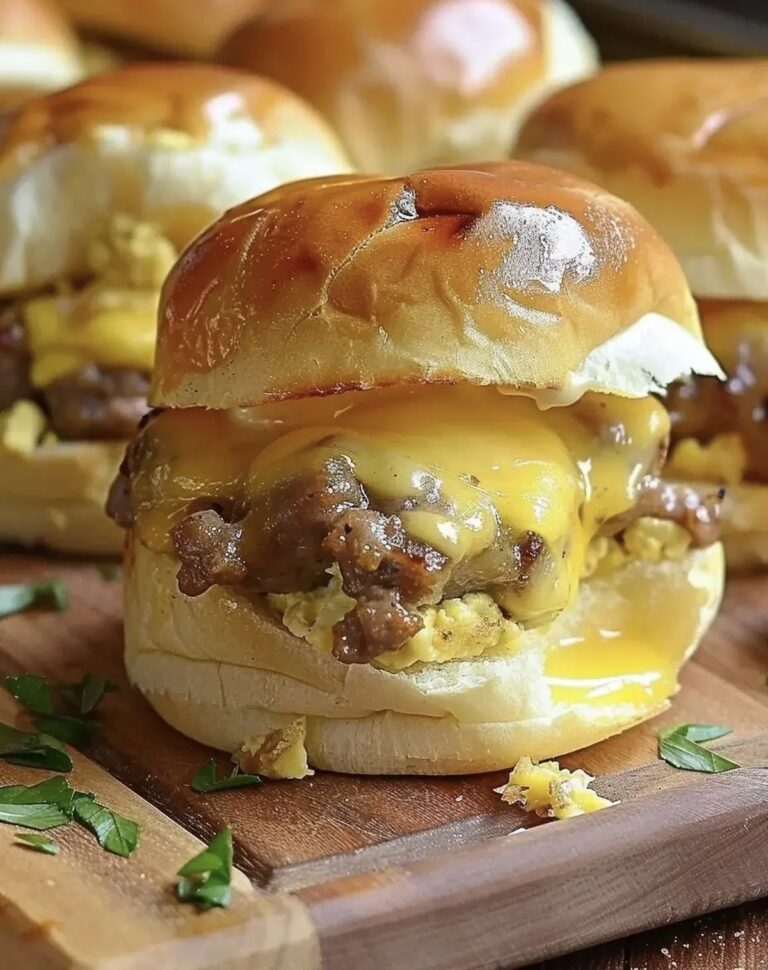 Sausage Egg and Cheese Breakfast Sliders Recipe