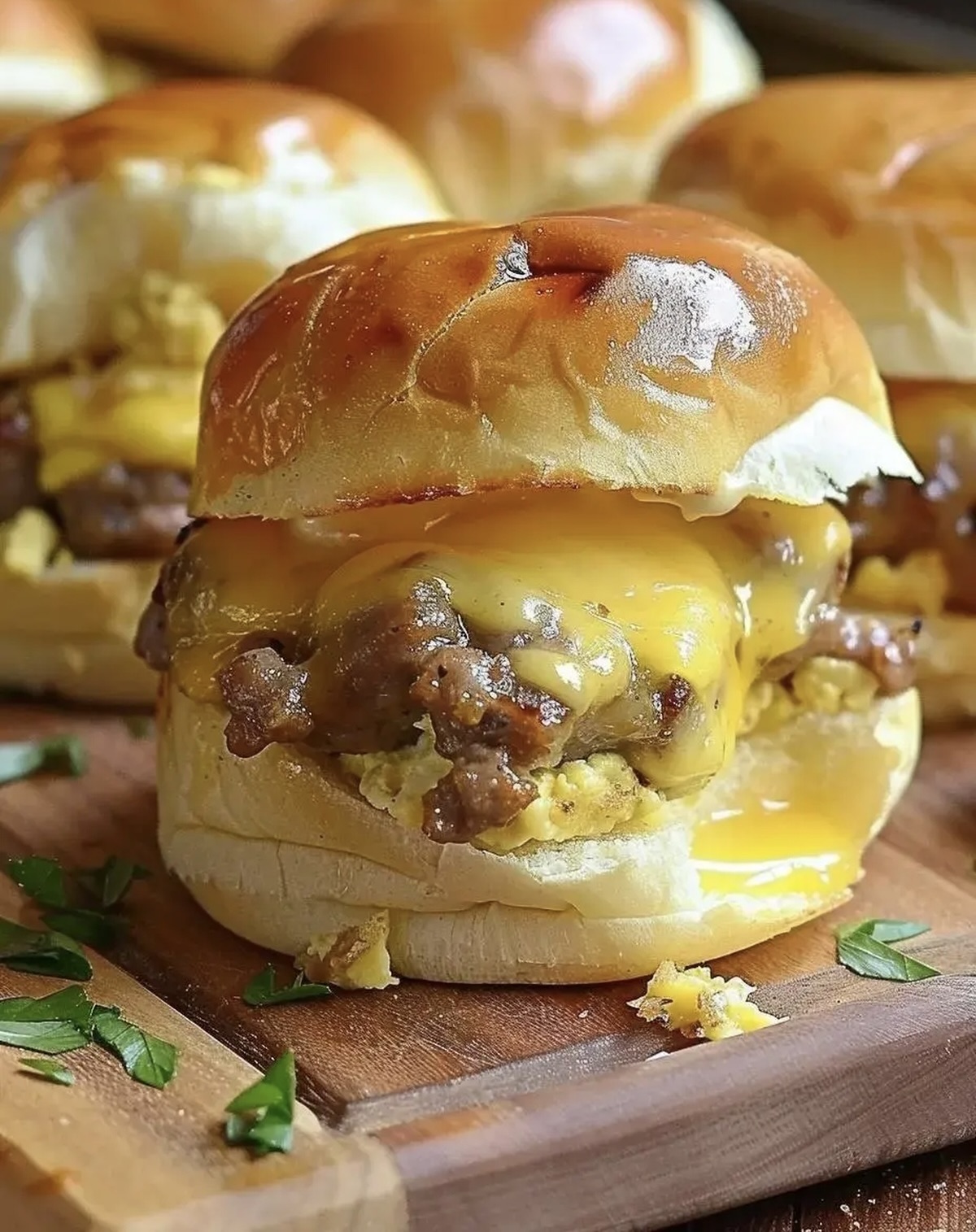Sausage Egg and Cheese Breakfast Sliders Recipe