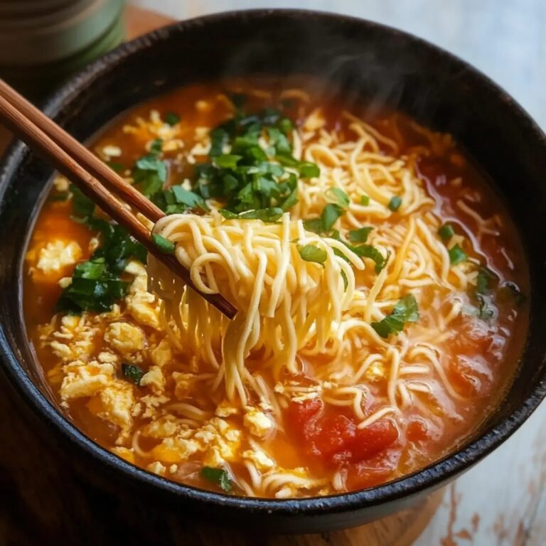 Tomato Egg Noodle Soup Recipe