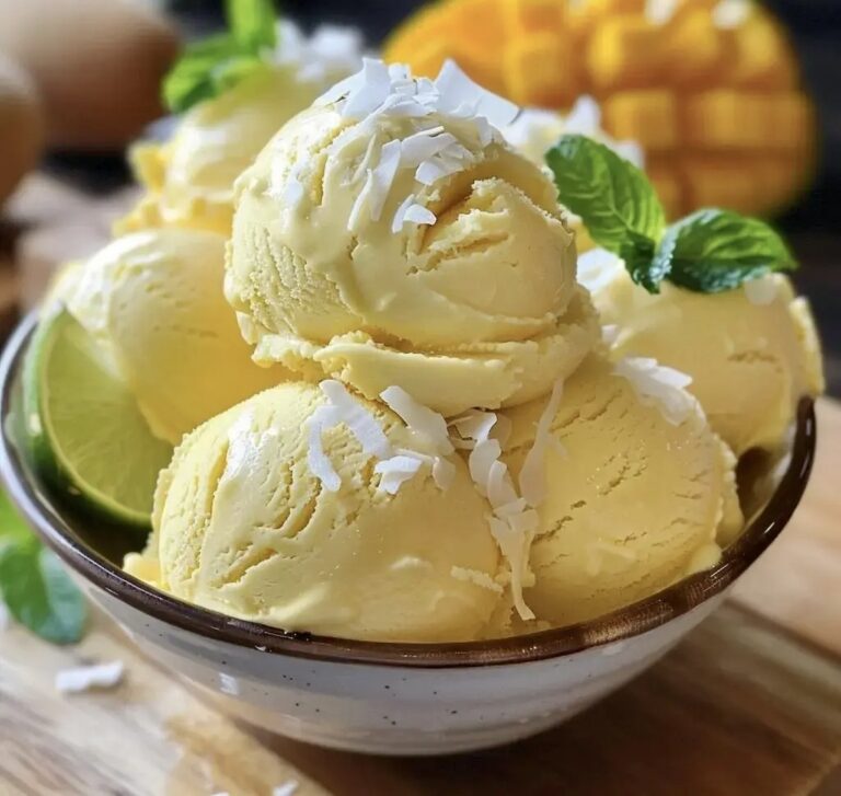 Coconut Mango Ice Cream Recipe
