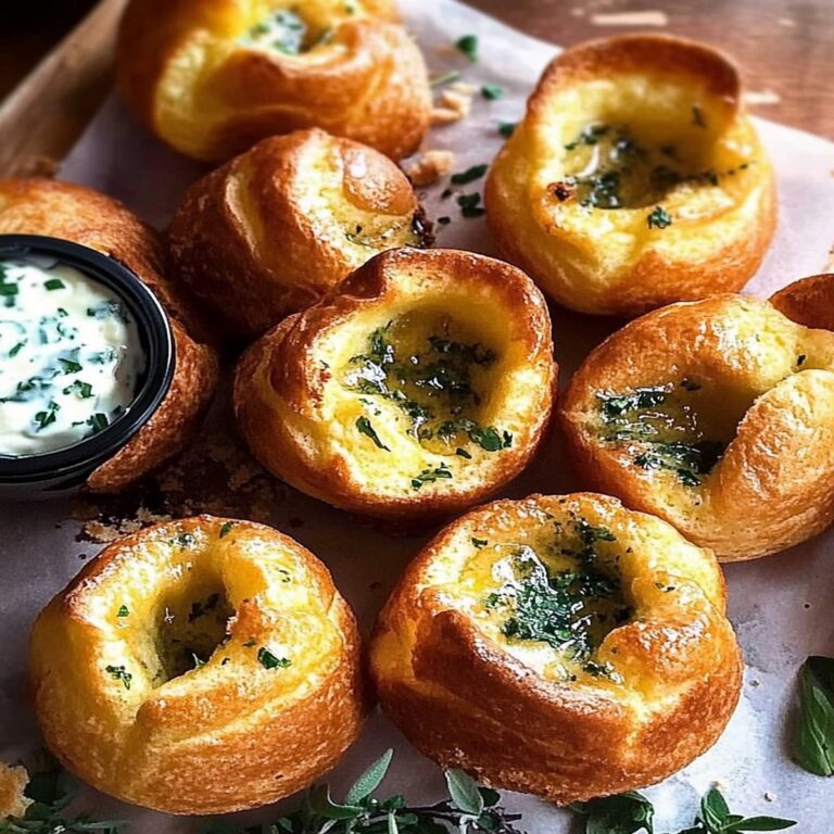 Cornmeal Popovers with Herb Honey Butter Recipe