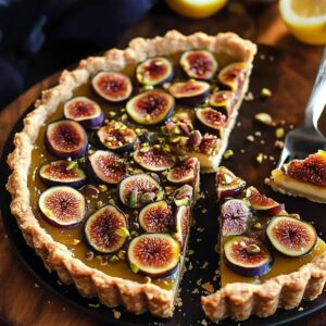 Fig Honey Pistachio Tart Recipe