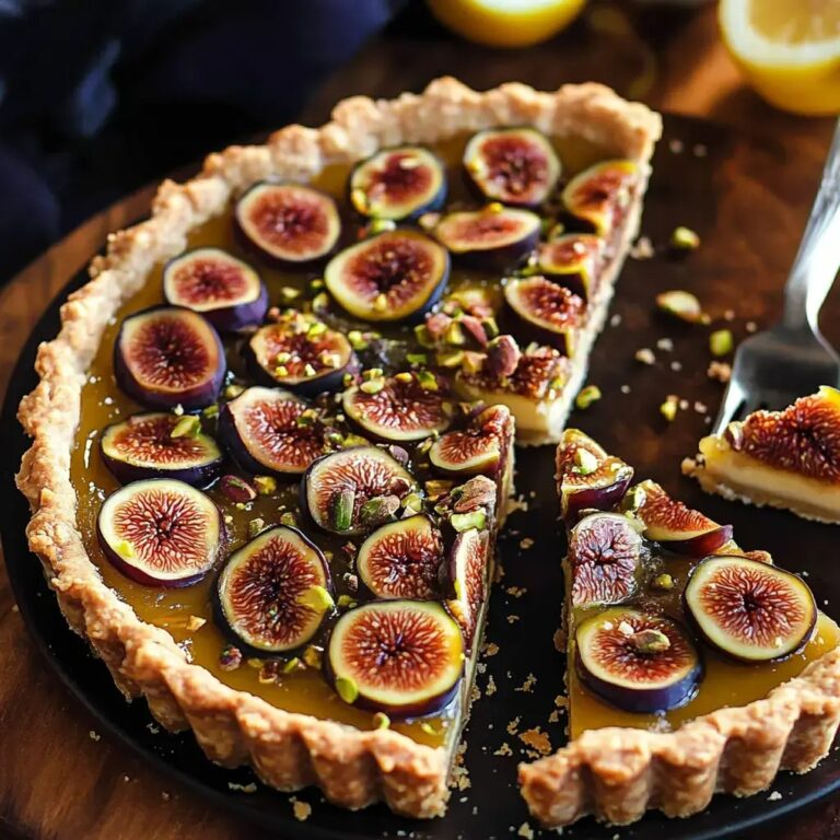 Fig Honey Pistachio Tart Recipe