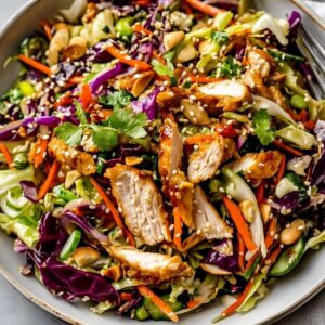 Sesame Chicken Cabbage Crunch Salad Recipe
