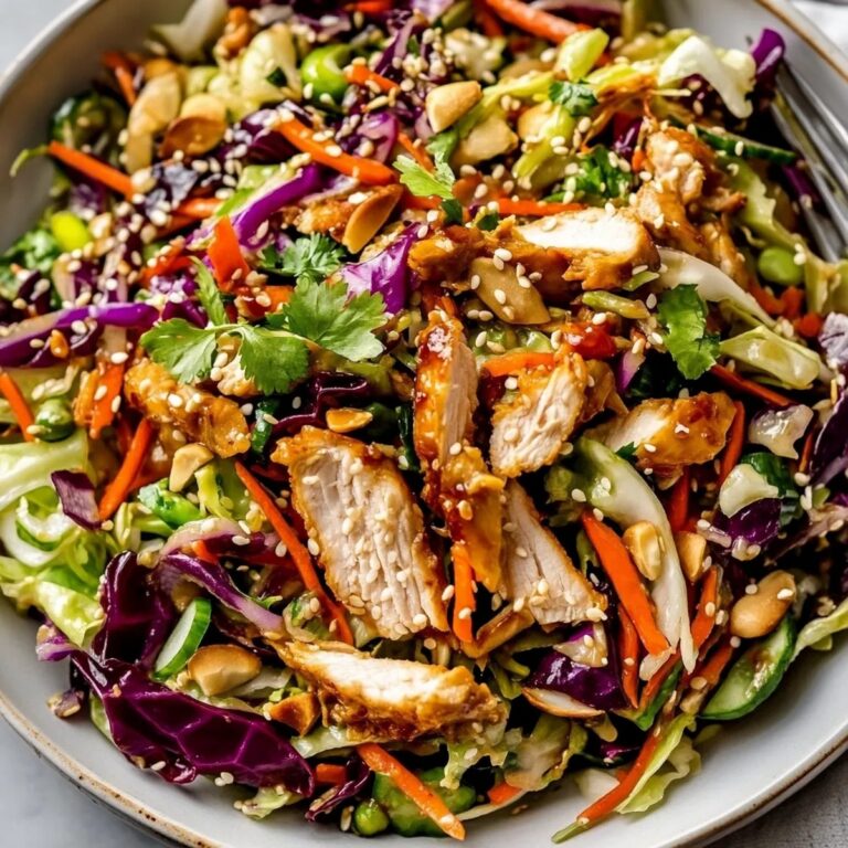 Sesame Chicken Cabbage Crunch Salad Recipe