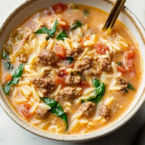 Italian Sausage Orzo Soup Recipe